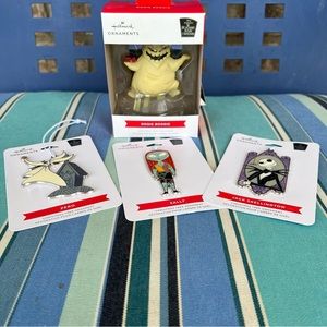 🍒💣 Hallmark Nightmare before Christmas ornaments bundle